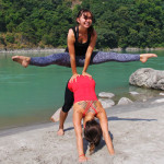 11 yoga asana beach photos taken in Rishikesh India